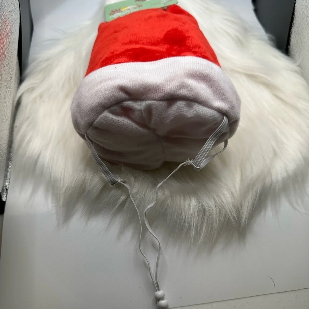 🩷5/$10 PET Red and White Santa Hat